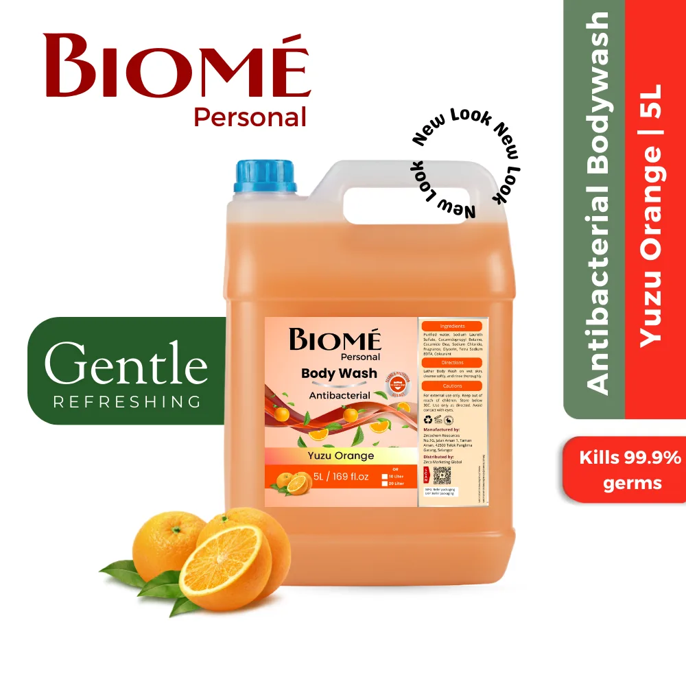 BIOMÉ Antibacterial Body Wash (5L) Rose / Yuzu Orange