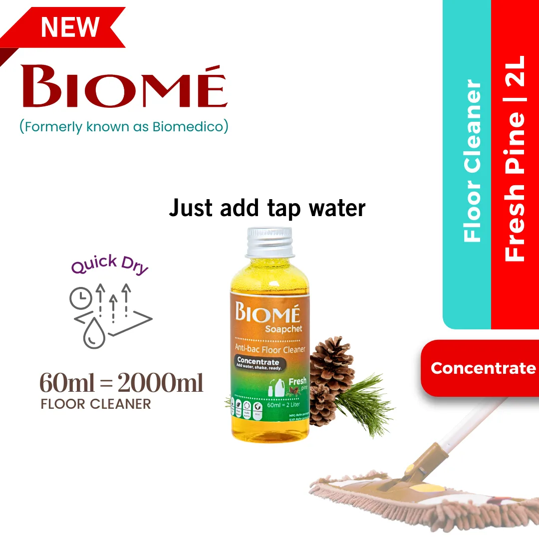 BIOME Antibacterial Floor Cleaner 60ml - 2000ml - Lavender | Pine
