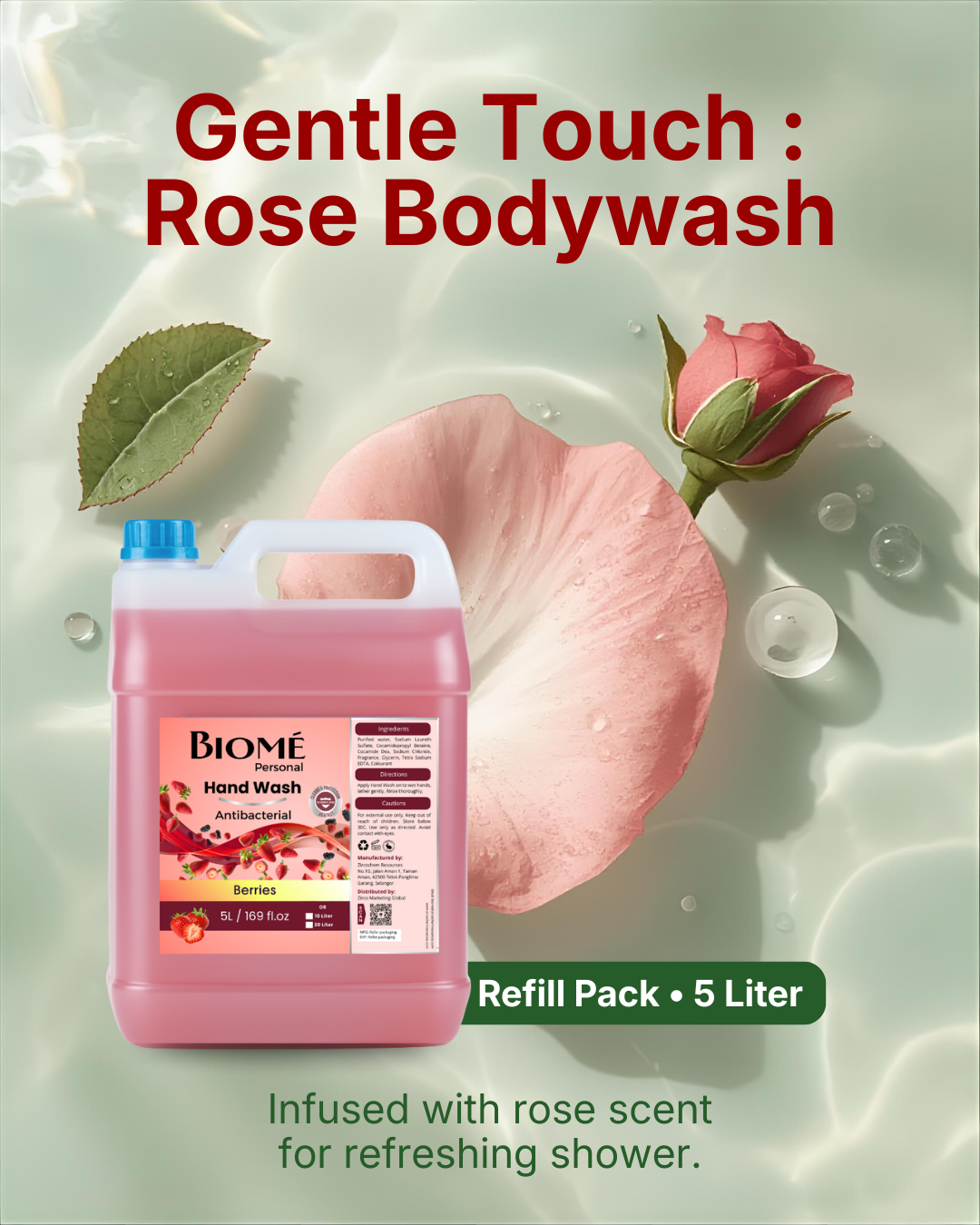 BIOME 5L bodywash rose blush BIOME 5L bodywash rose blush