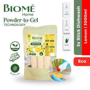 Biome instant stick dishwash lemon 75g - 3Liter
