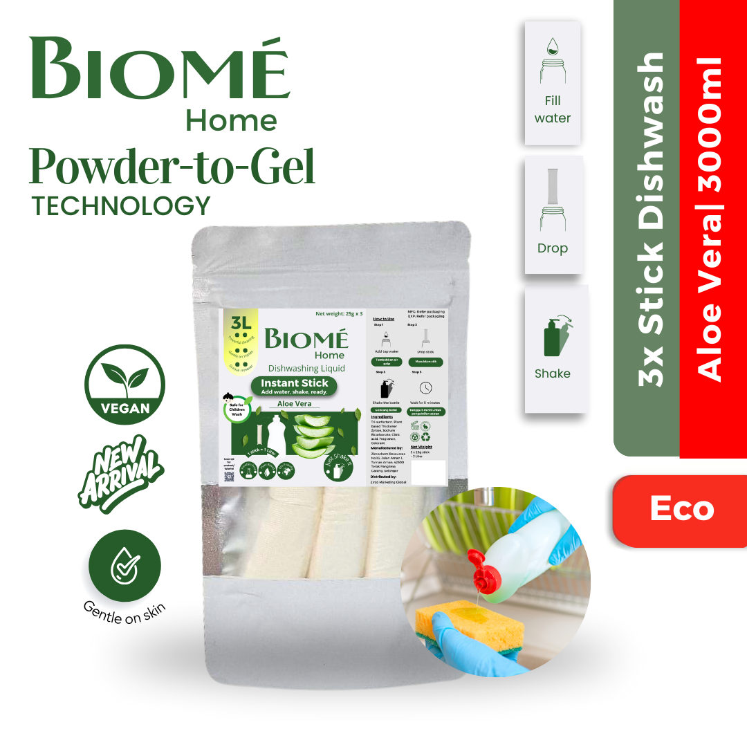Biome instant stick dishwash 75g - 3Liter Biome instant stick dishwash 75g - 3Liter